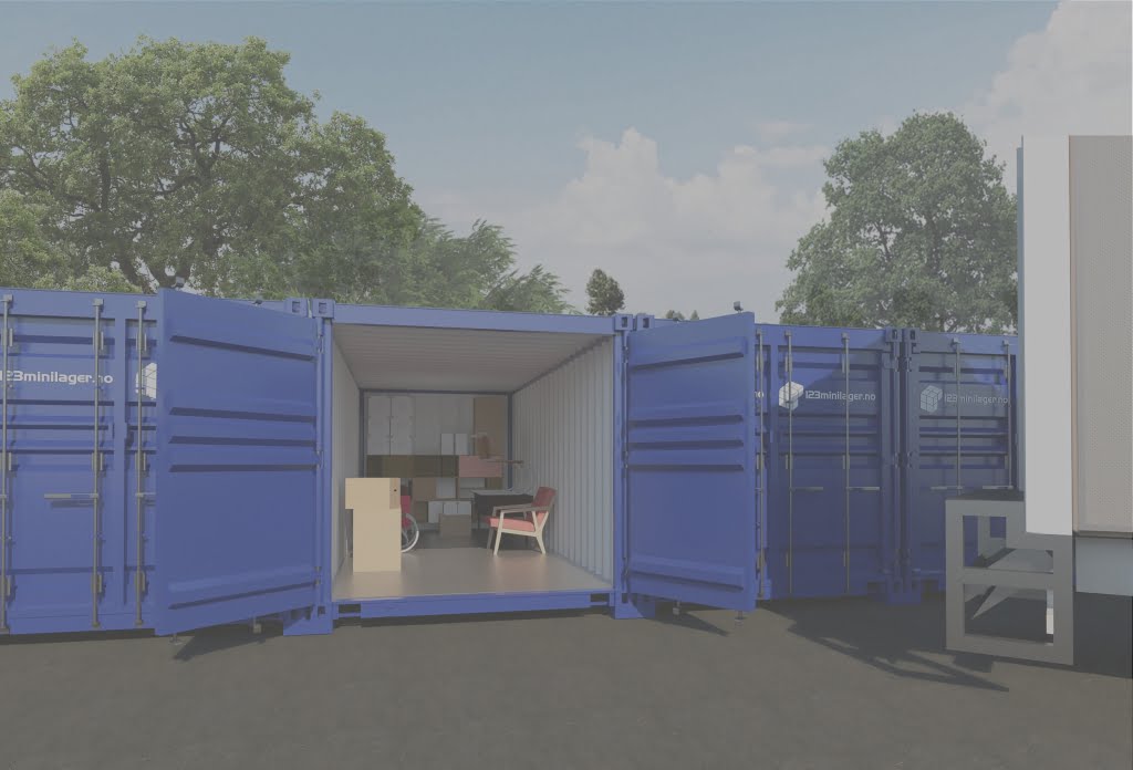 Lagercontainere med drive-in på Holmen i Asker – 123 Minilager