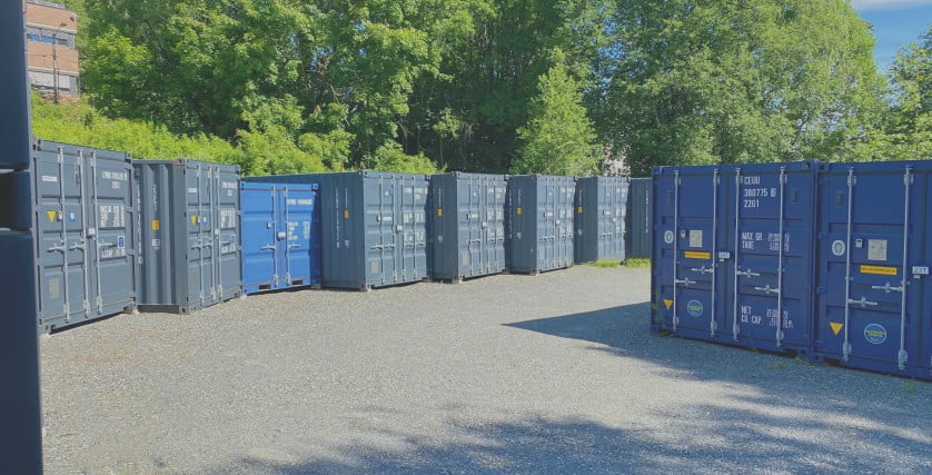 Drive-in lagercontainer på Holmen i Asker – 123 Minilager