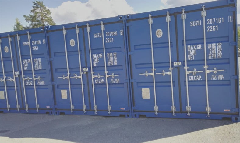 Lagercontainer med drive-in i Bodø – 123 Minilager