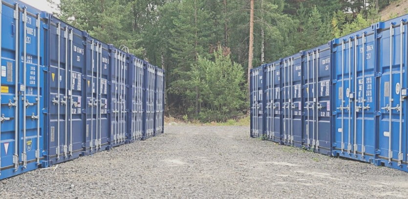Lagercontainer i Gomsrudveien i Kongsberg – 123 Minilager