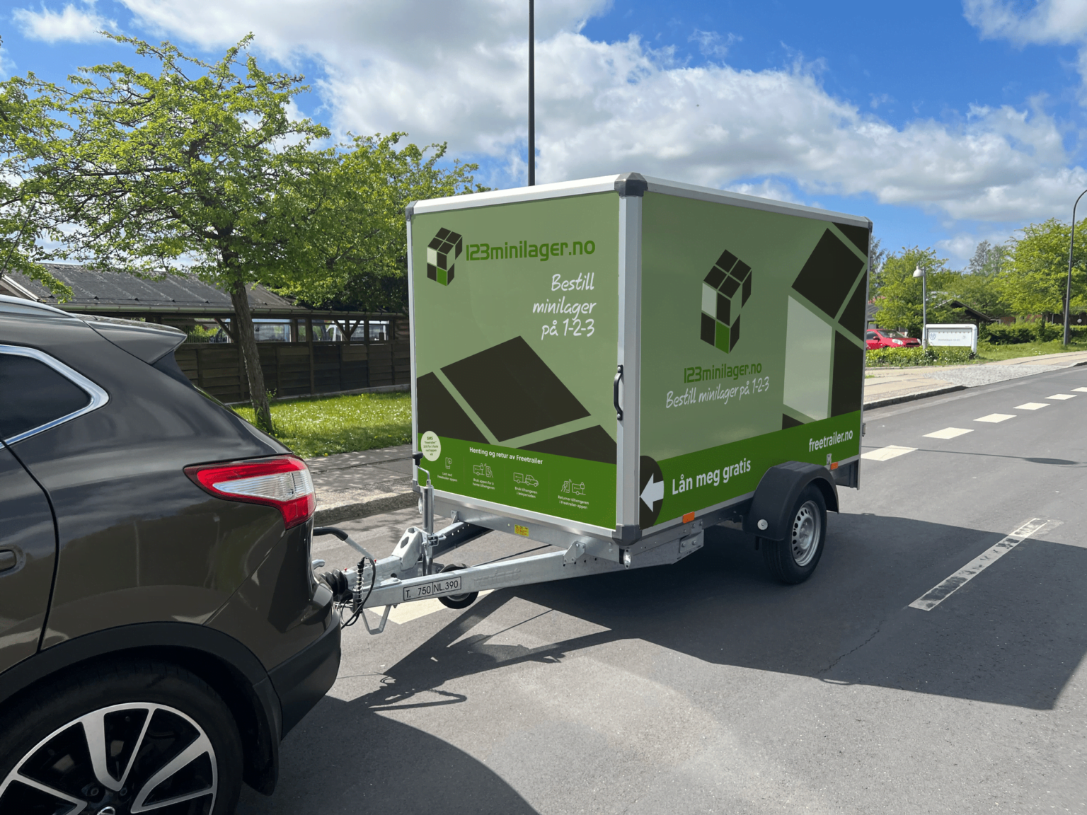 Gratis tilhenger via Freetrailer – 123 Minilager